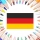 Colories le drapeau de l'Allemagne