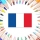 Colories le drapeau de la France