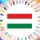 Colories le drapeau de la Hongrie