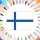 Colories le drapeau de la Finlande