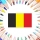Colories le drapeau de la Belgique