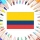 Colories le drapeau de la Colombie