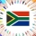 Colories le drapeau de l'Afrique du Sud