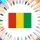 Colories le drapeau de la Guiné