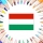 Colories le drapeau de la Hongrie