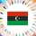 Colories le drapeau de la Libye