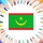 Colories le drapeau de la Mauritanie 